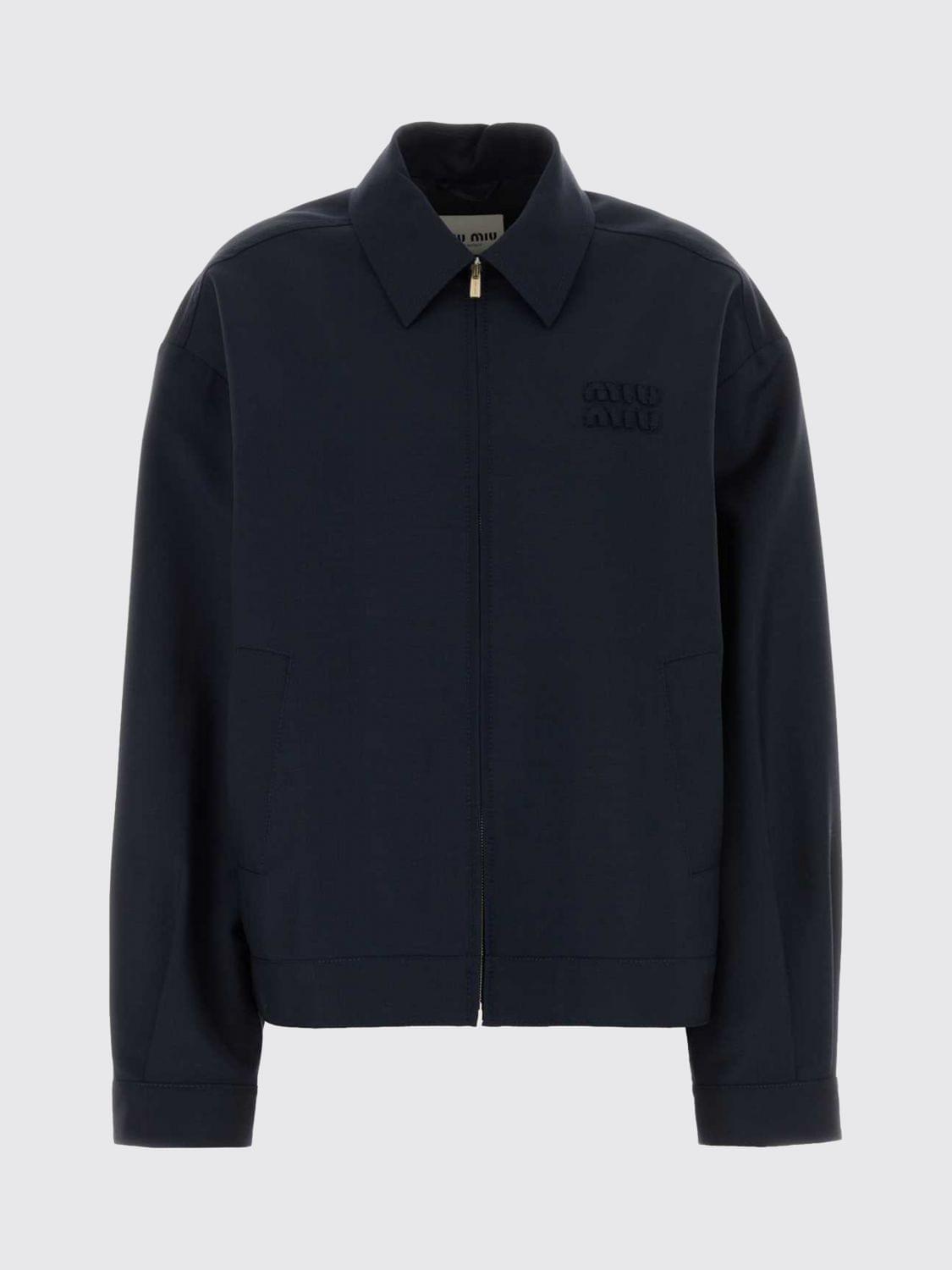 Miu Miu Jacket Woman Navy MIU MIU