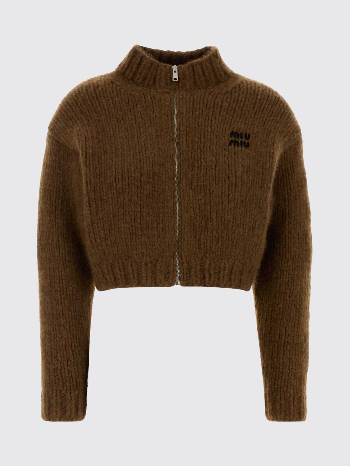 Miu Miu Sweater Woman Tobacco MIU MIU