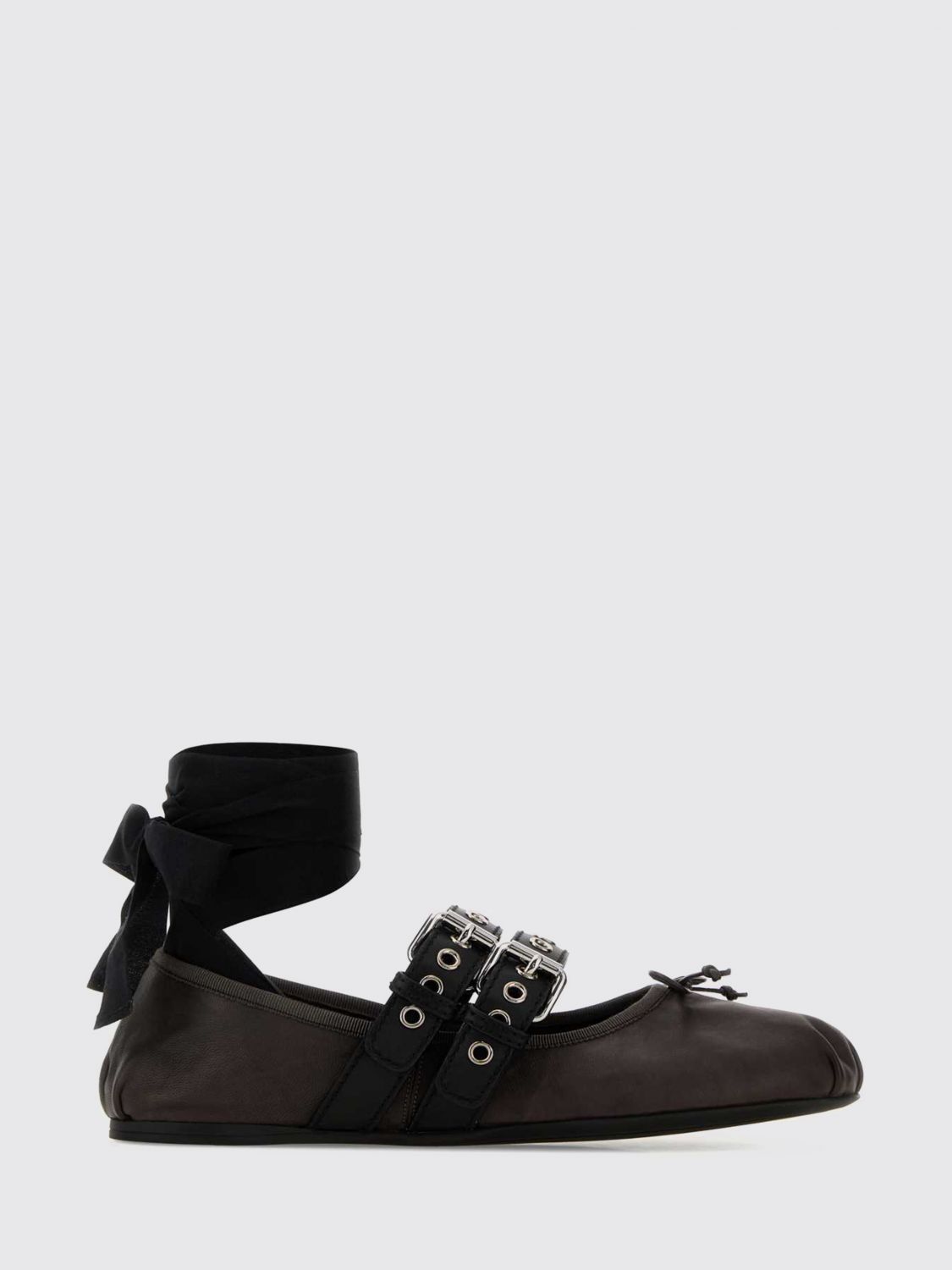 Miu Miu Ballet Flat Woman Dark MIU MIU