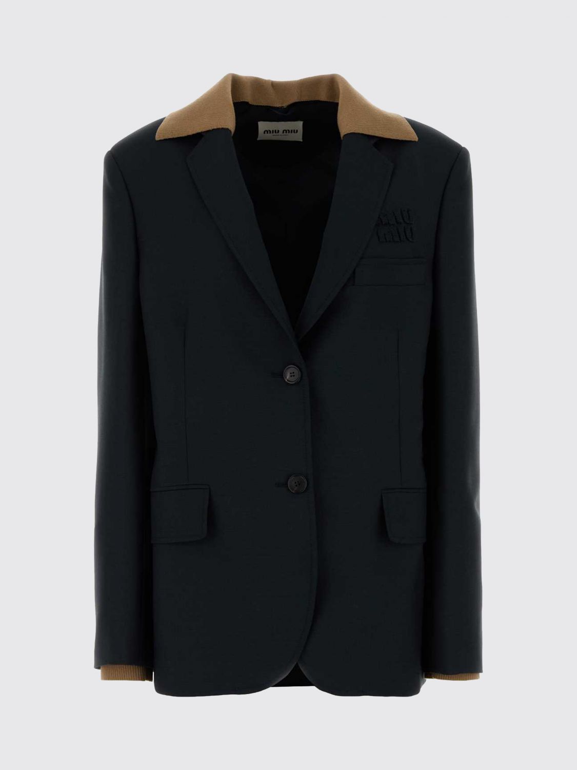 Miu Miu Jacket Woman Blue MIU MIU