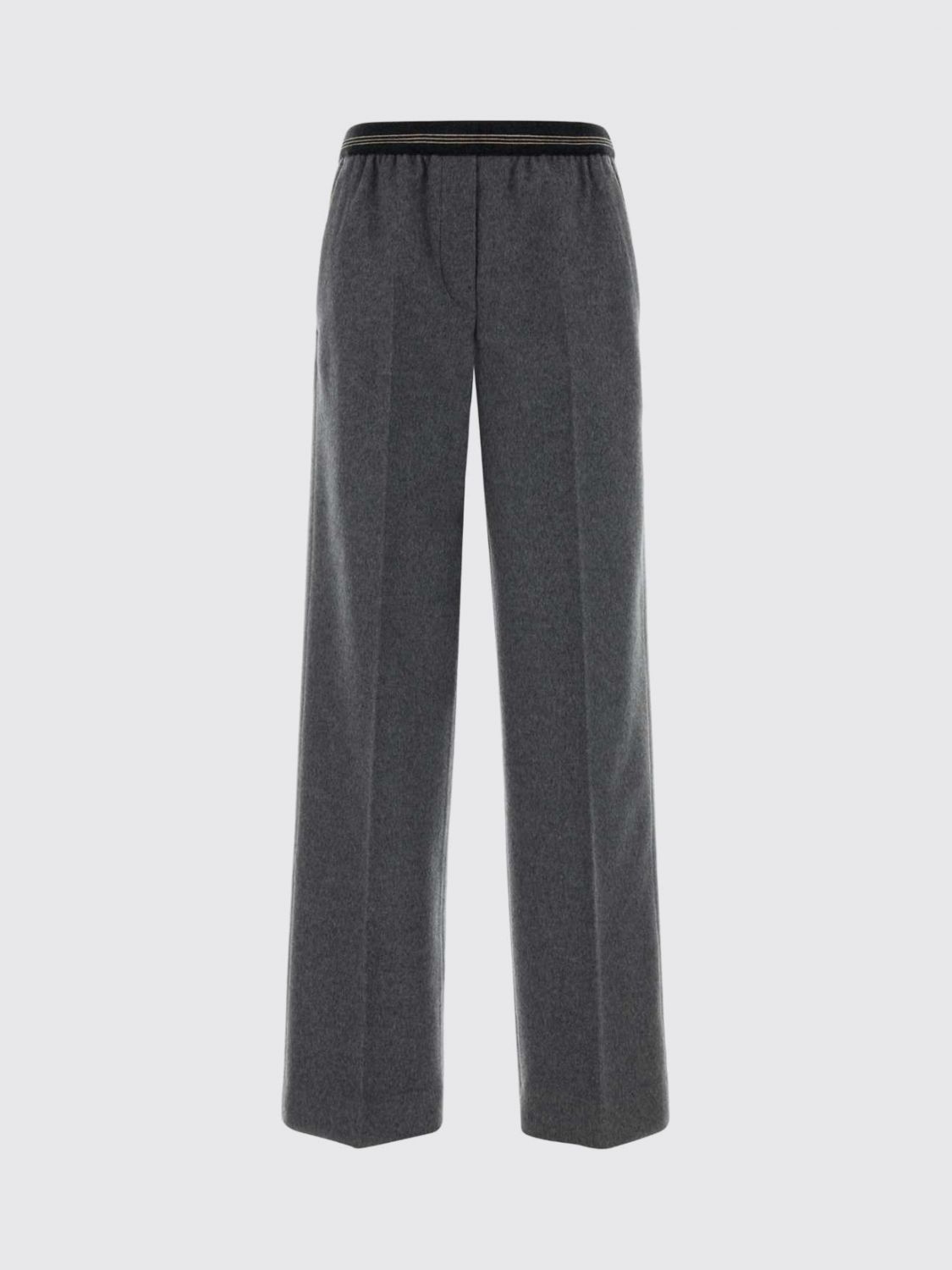 Miu Miu Pants Woman Grey MIU MIU