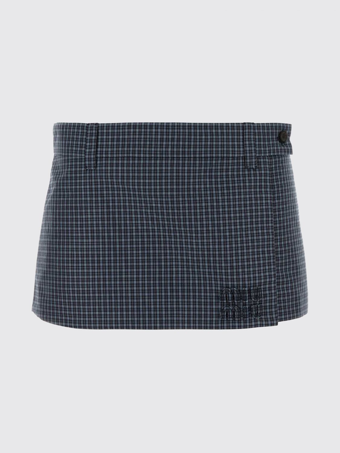 Miu Miu Skirt Woman Blue MIU MIU