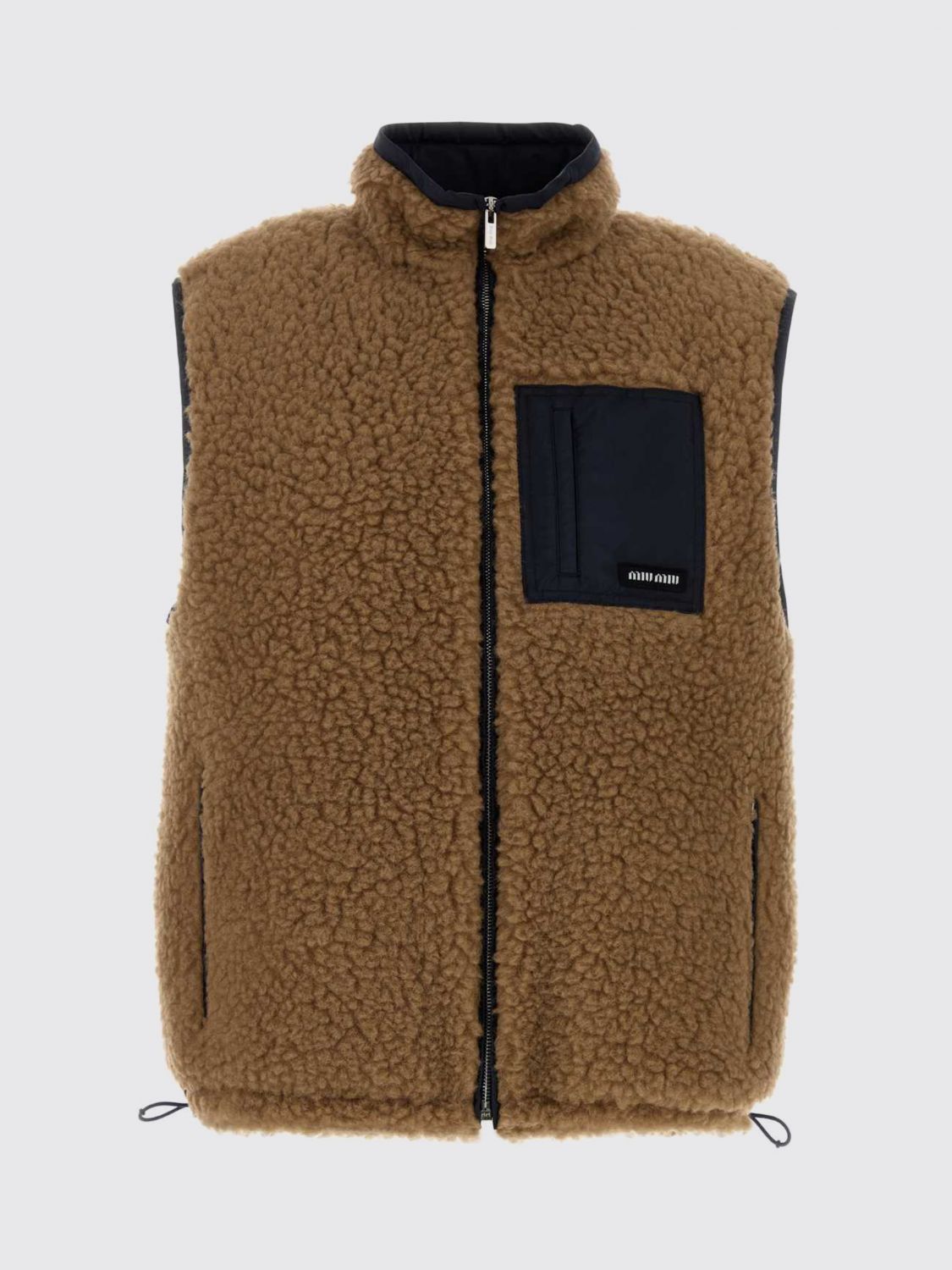 Miu Miu Waistcoat Woman Camel MIU MIU