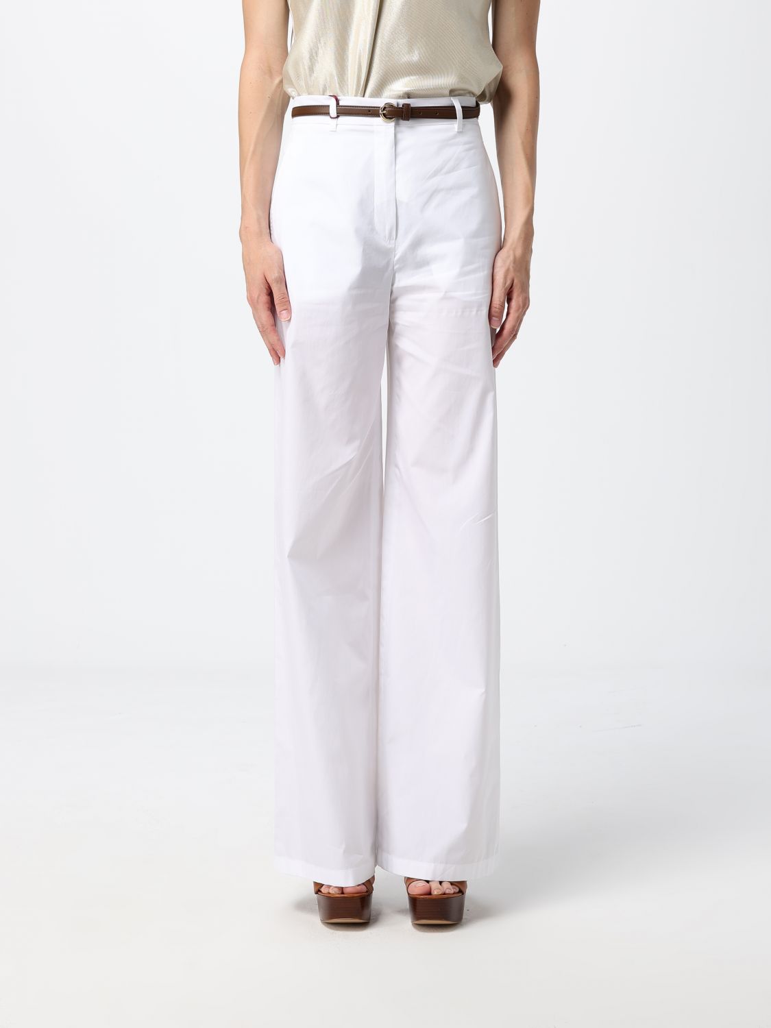 Max Mara Studio Pants Woman White MAX MARA STUDIO