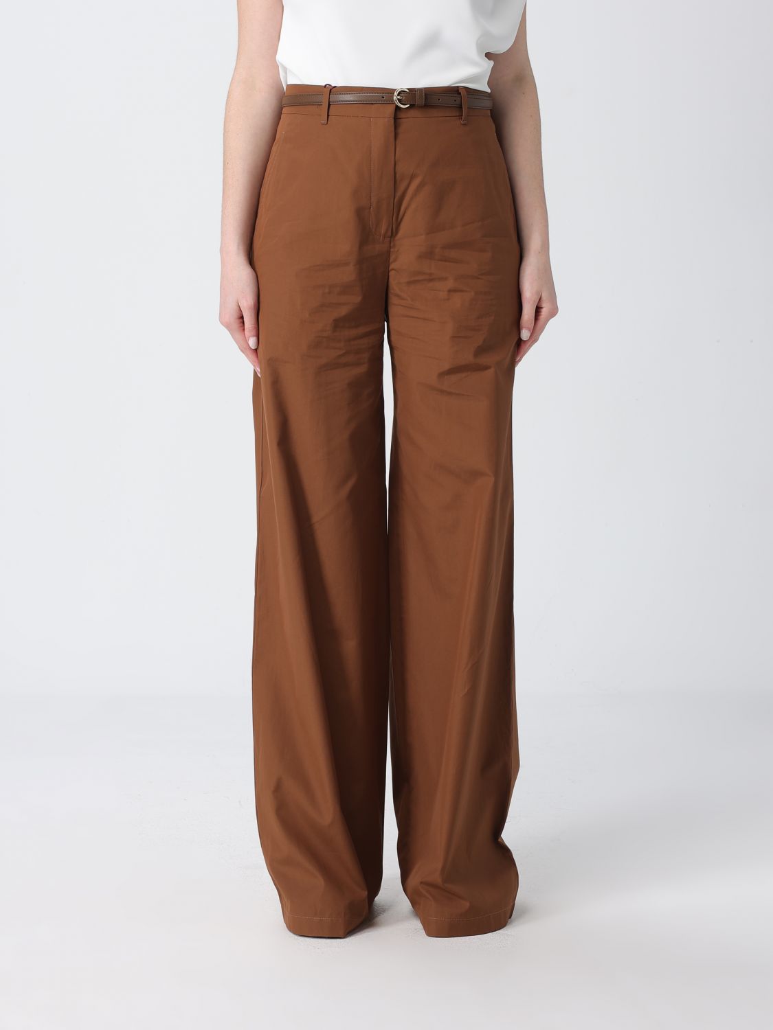 Max Mara Studio Pants Woman Grey MAX MARA STUDIO