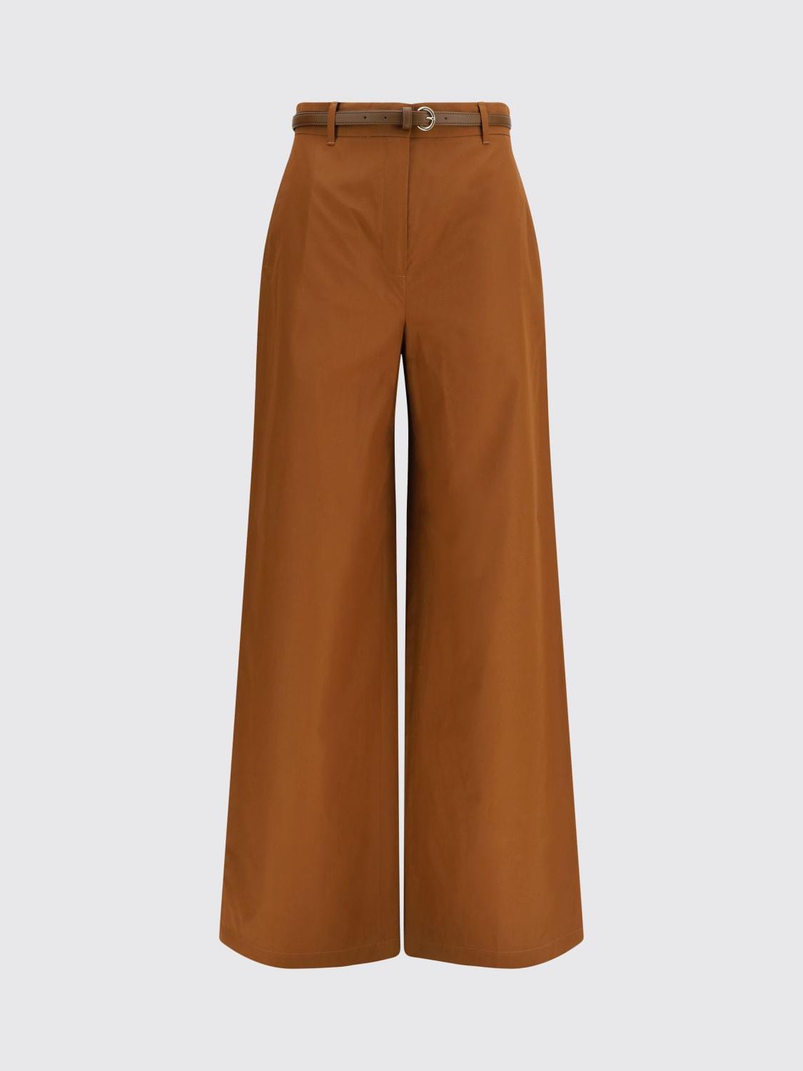 Max Mara Studio Pants Woman Mud MAX MARA STUDIO