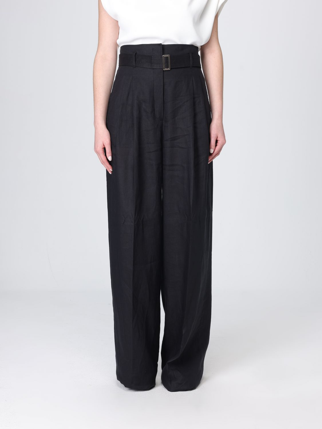Max Mara Studio Pants Woman Black MAX MARA STUDIO