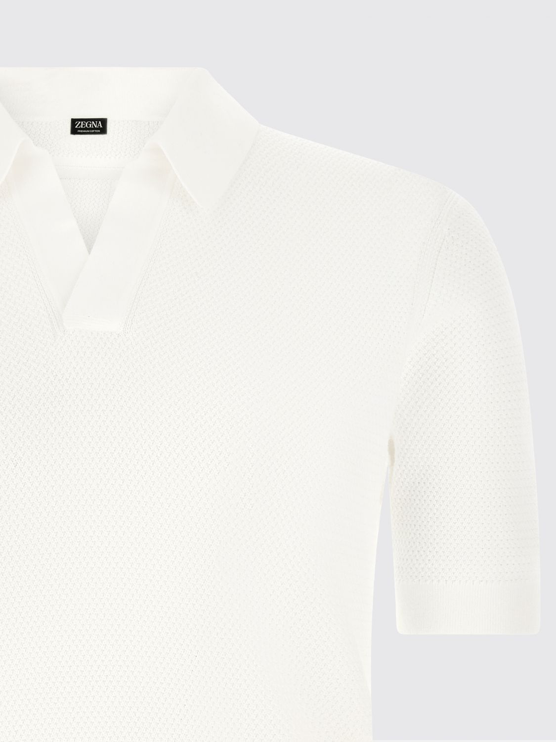 Zegna Polo Shirt Men White ZEGNA