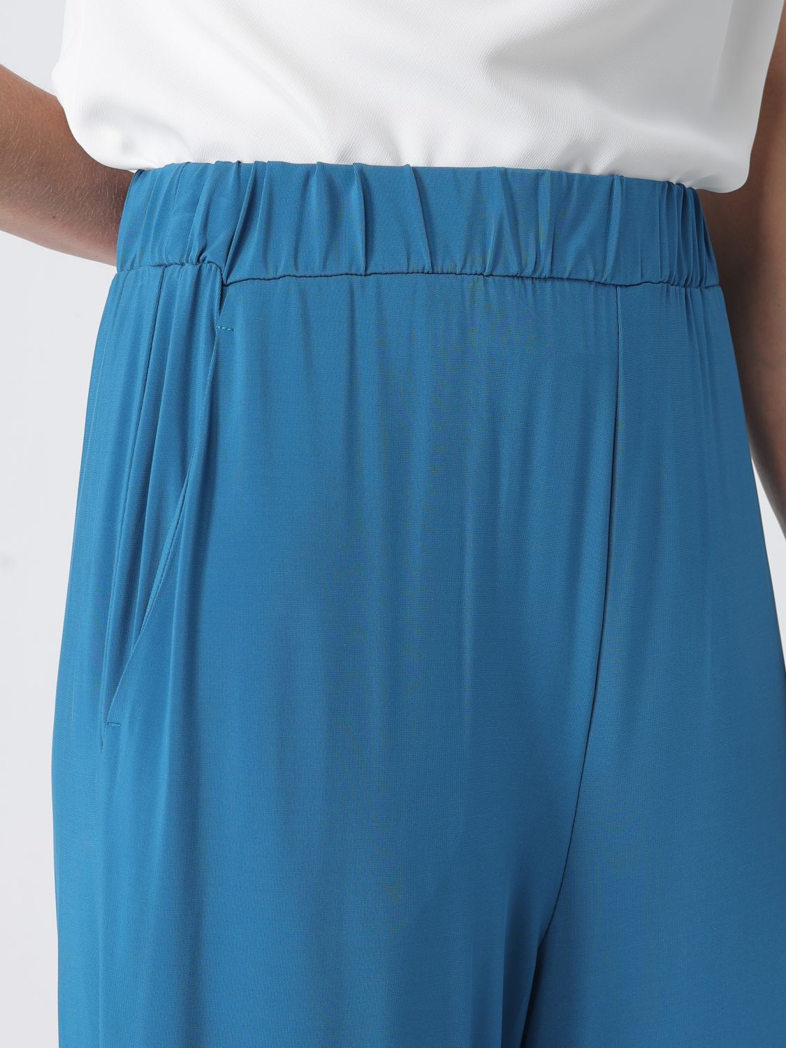 Max Mara Pants Woman Blue MAX MARA