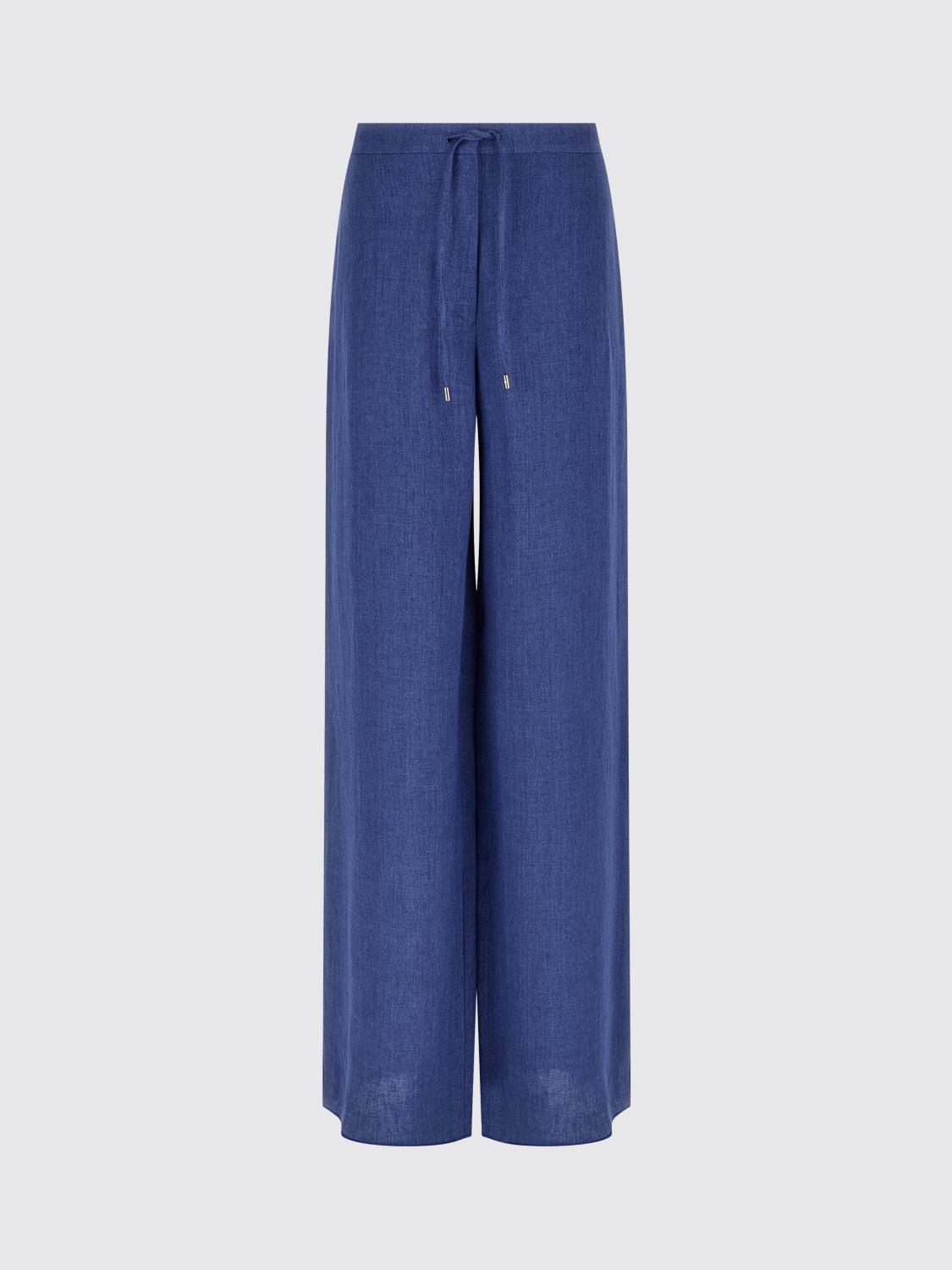 Max Mara Studio Pants Woman Blue