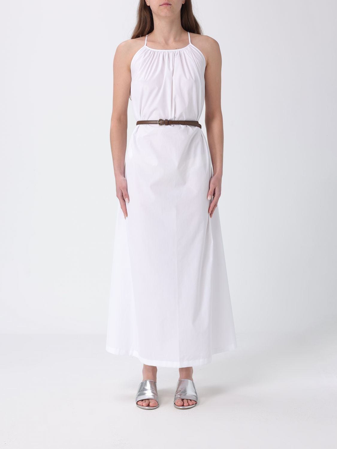 Max Mara Studio Dress Woman White MAX MARA STUDIO