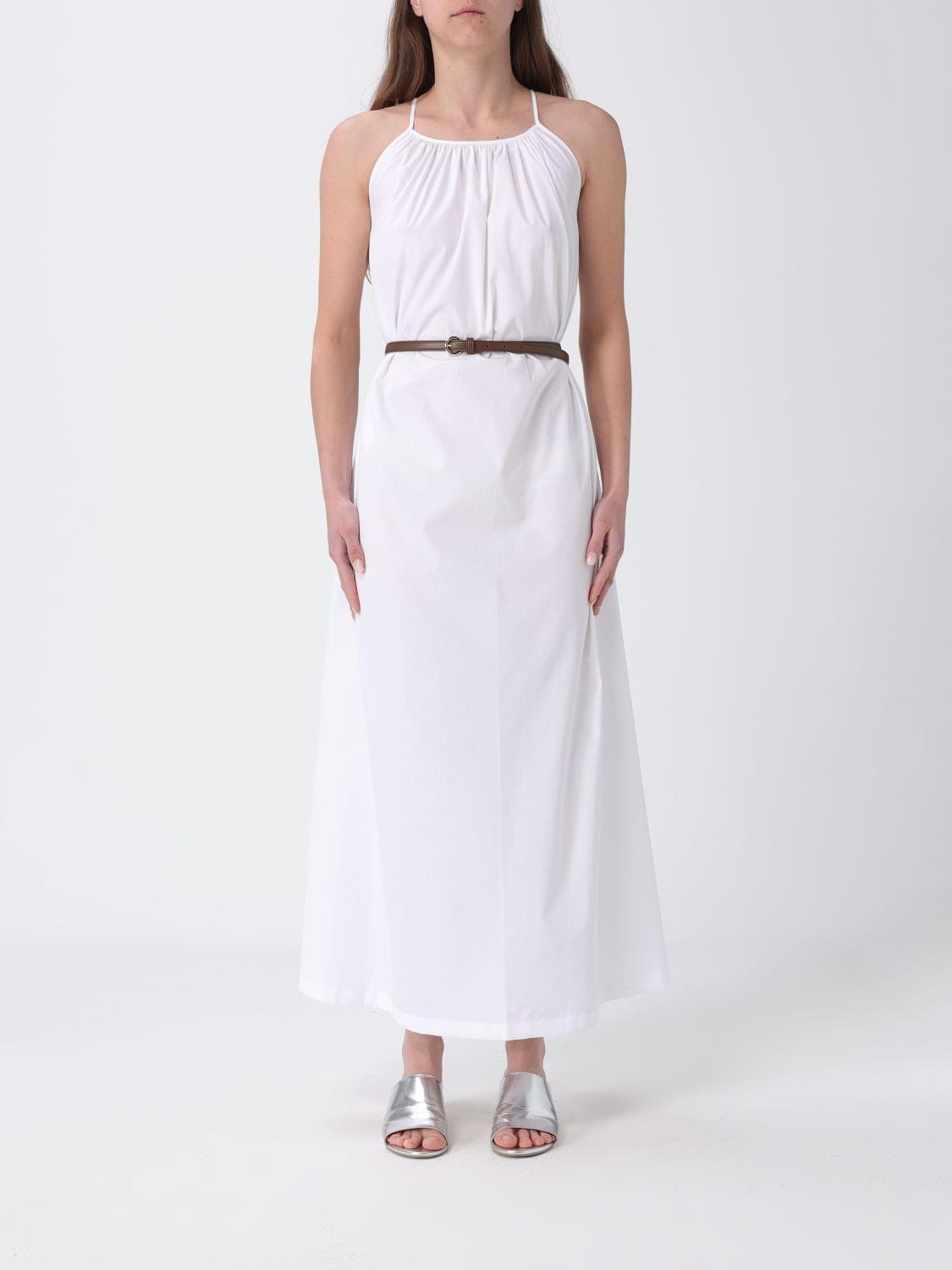 Max Mara Studio Dress Woman White MAX MARA STUDIO