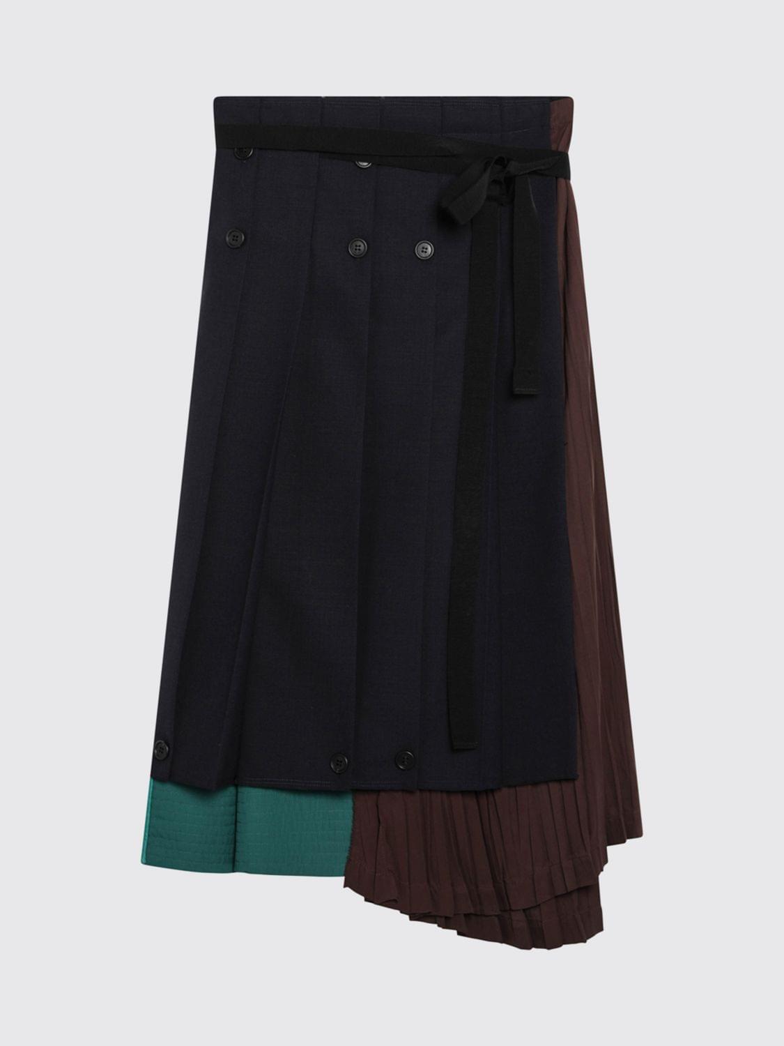 Prada Women Prada Women Virgin Wool Matelasse Patchwork Skirt Prada PRADA