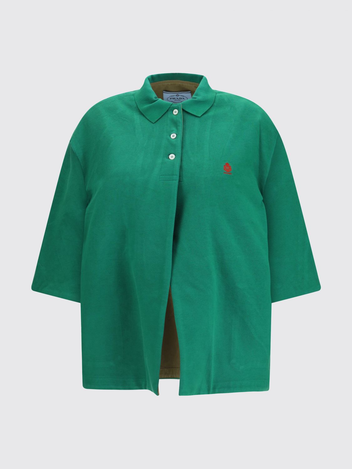 Prada Polo Shirt Woman Green PRADA