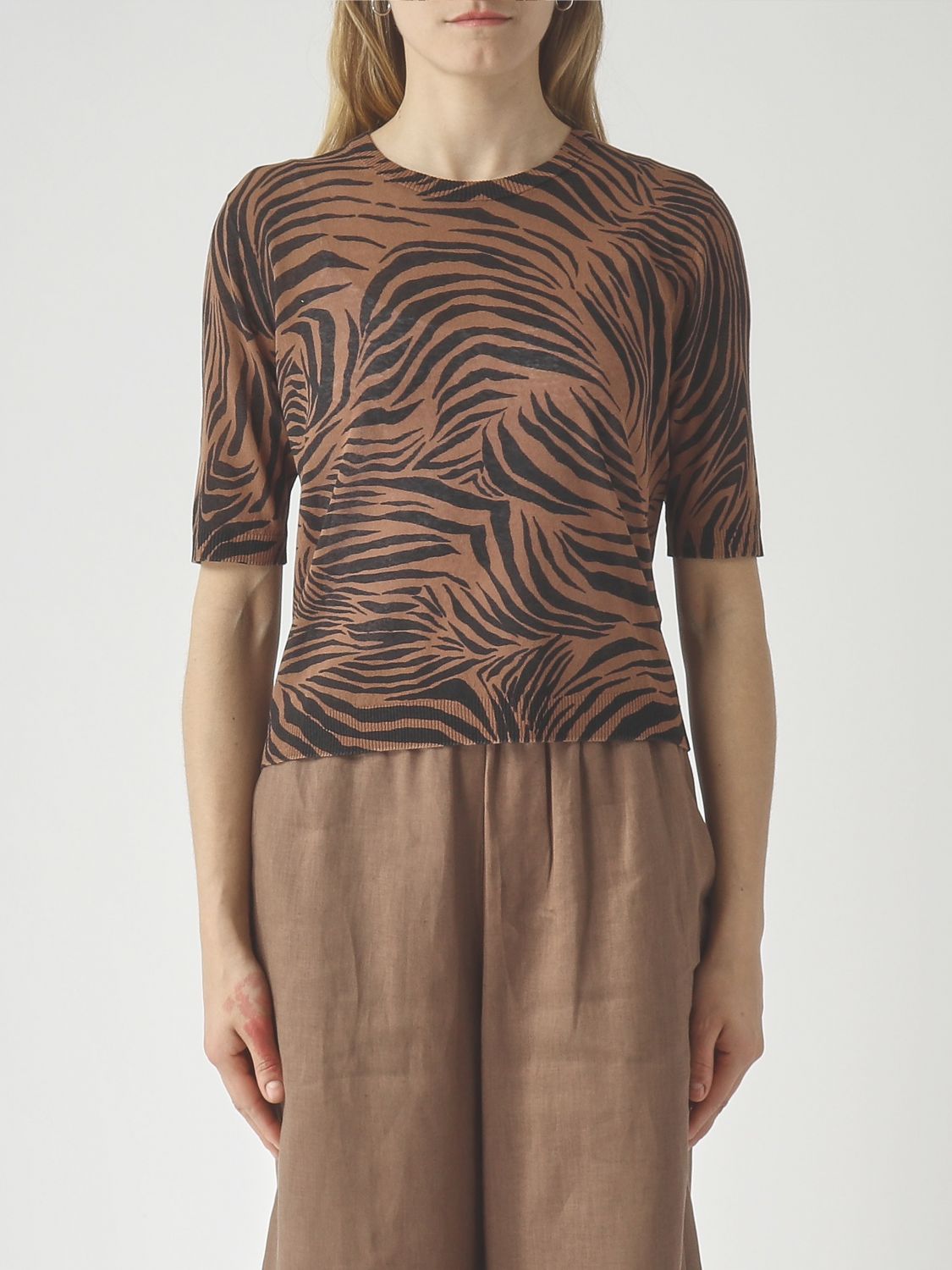Max Mara Studio Sweater Woman Brown MAX MARA STUDIO