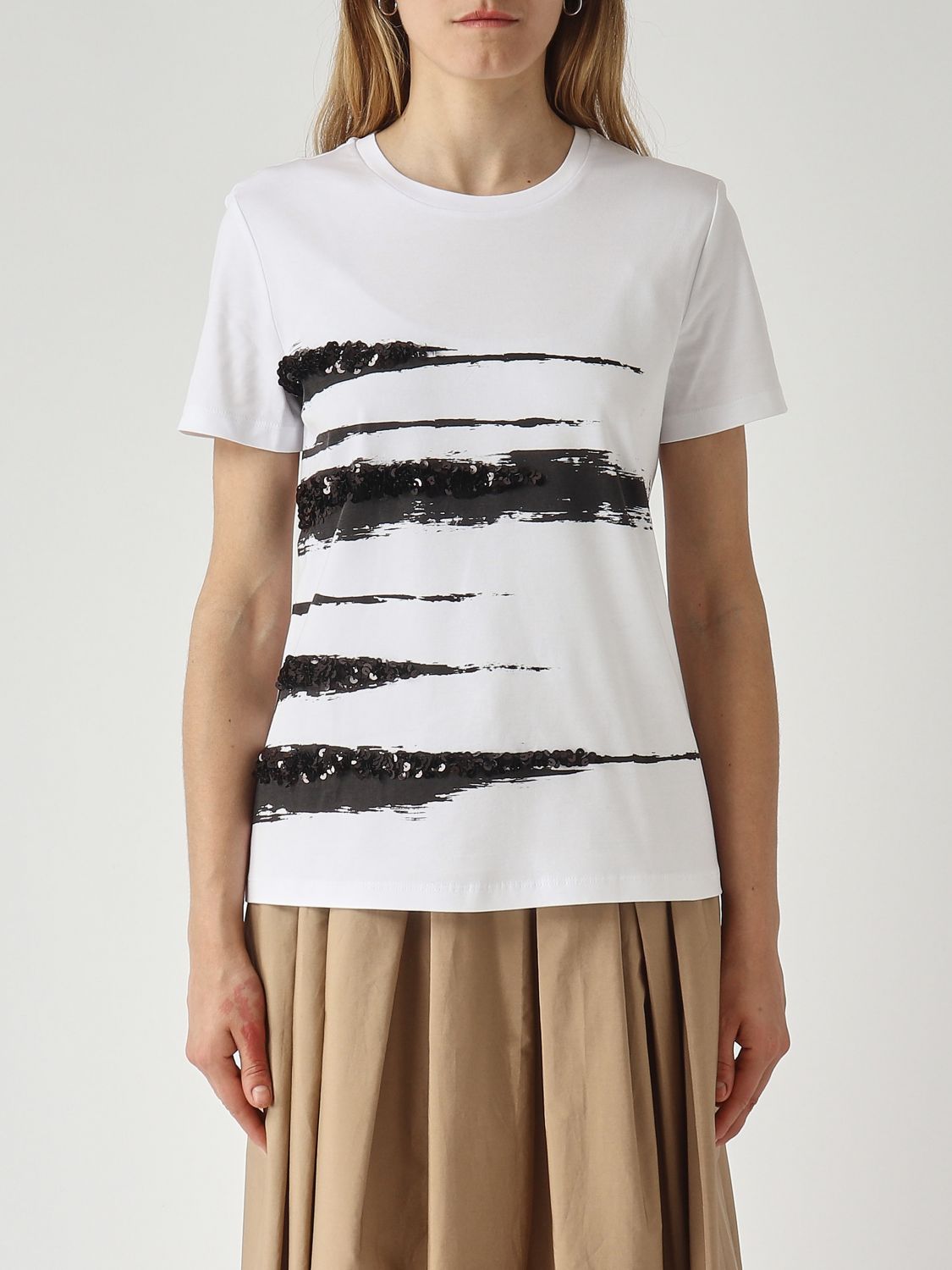 Max Mara Studio T-Shirt Woman White MAX MARA STUDIO