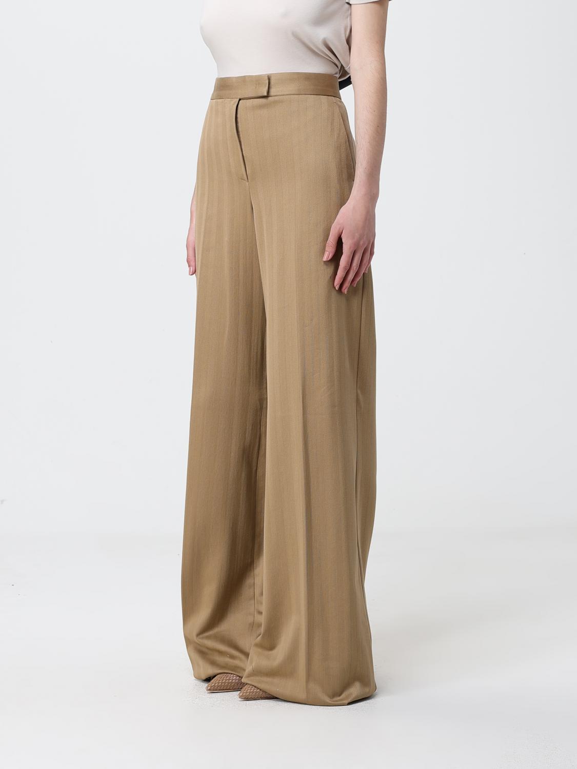 Max Mara Pants Woman Beige MAX MARA