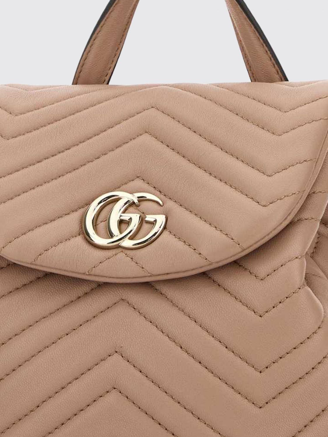 Gucci Women Gucci Gg Marmont Chevron Quilted Nappa Backpack GUCCI