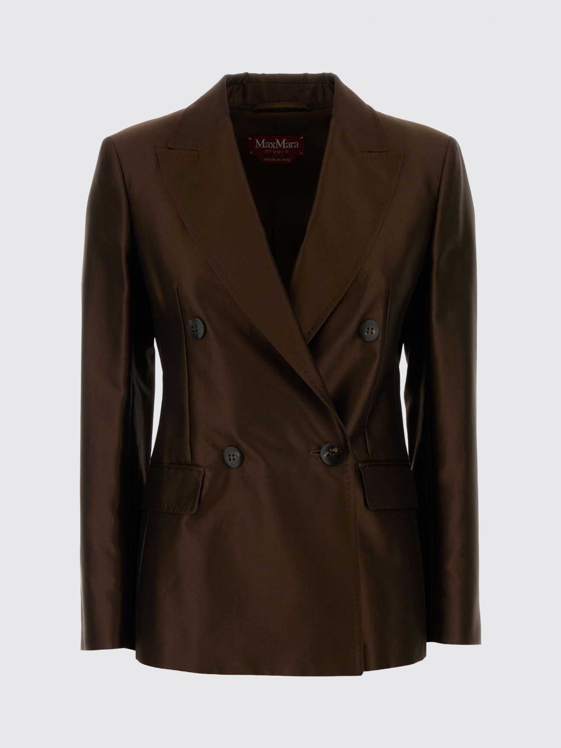 Max Mara Studio Jacket Woman Brown MAX MARA STUDIO