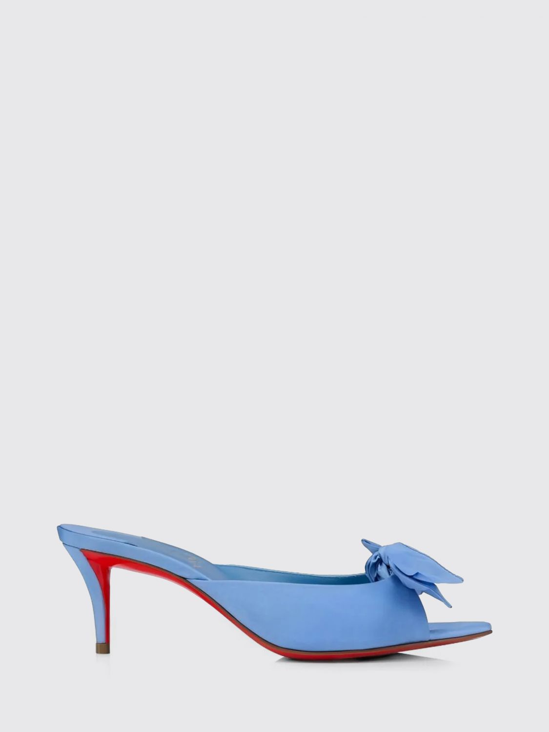 Christian Louboutin Heeled Sandal Woman Gnawed Blue CHRISTIAN LOUBOUTIN