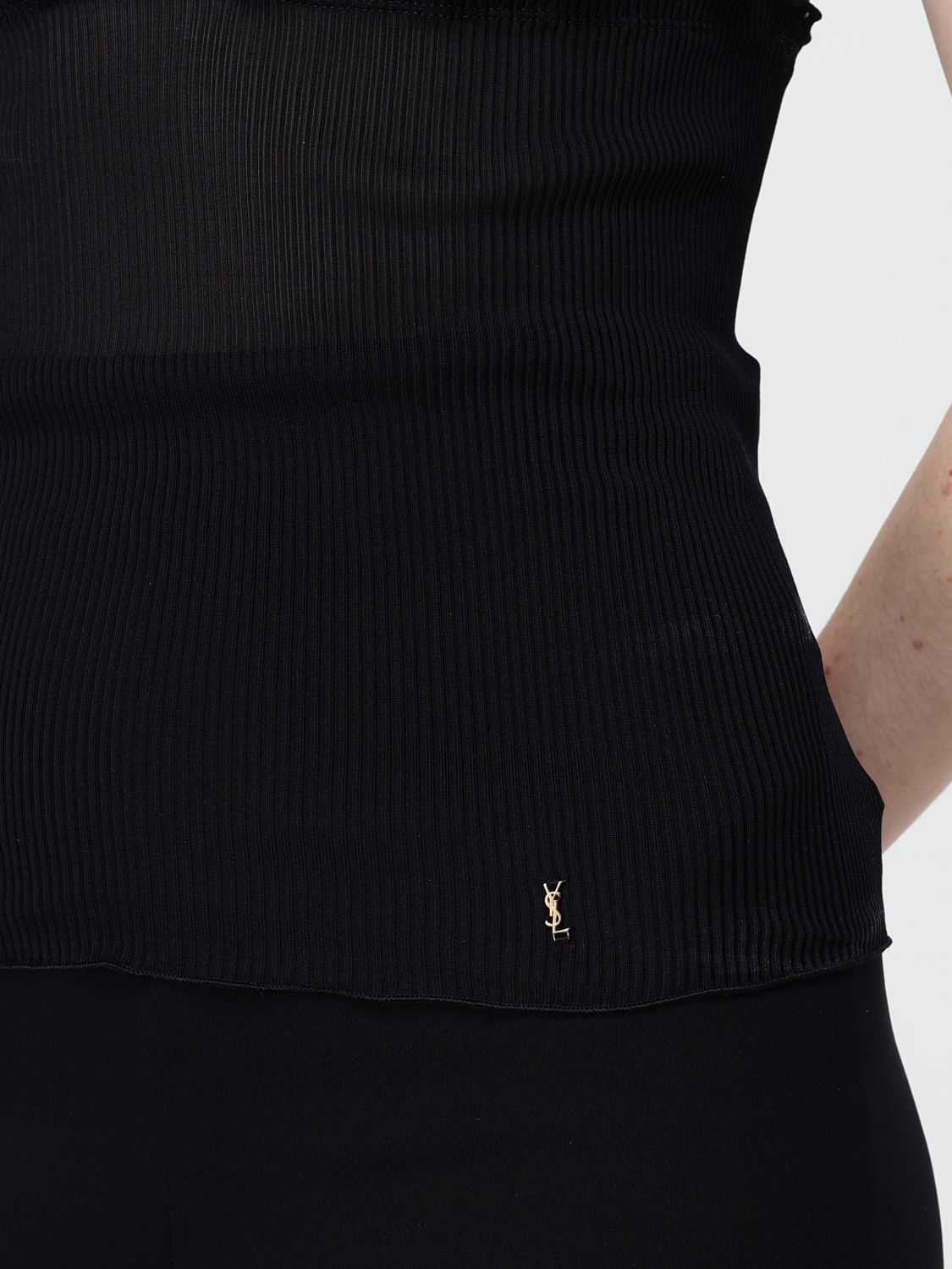 Saint Laurent Top Woman Black SAINT LAURENT