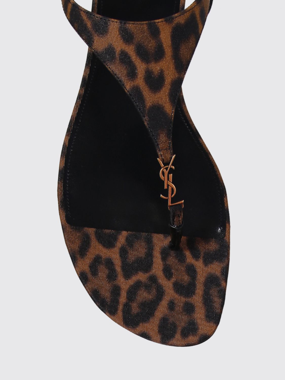 Saint Laurent Heeled Sandal Woman Black SAINT LAURENT