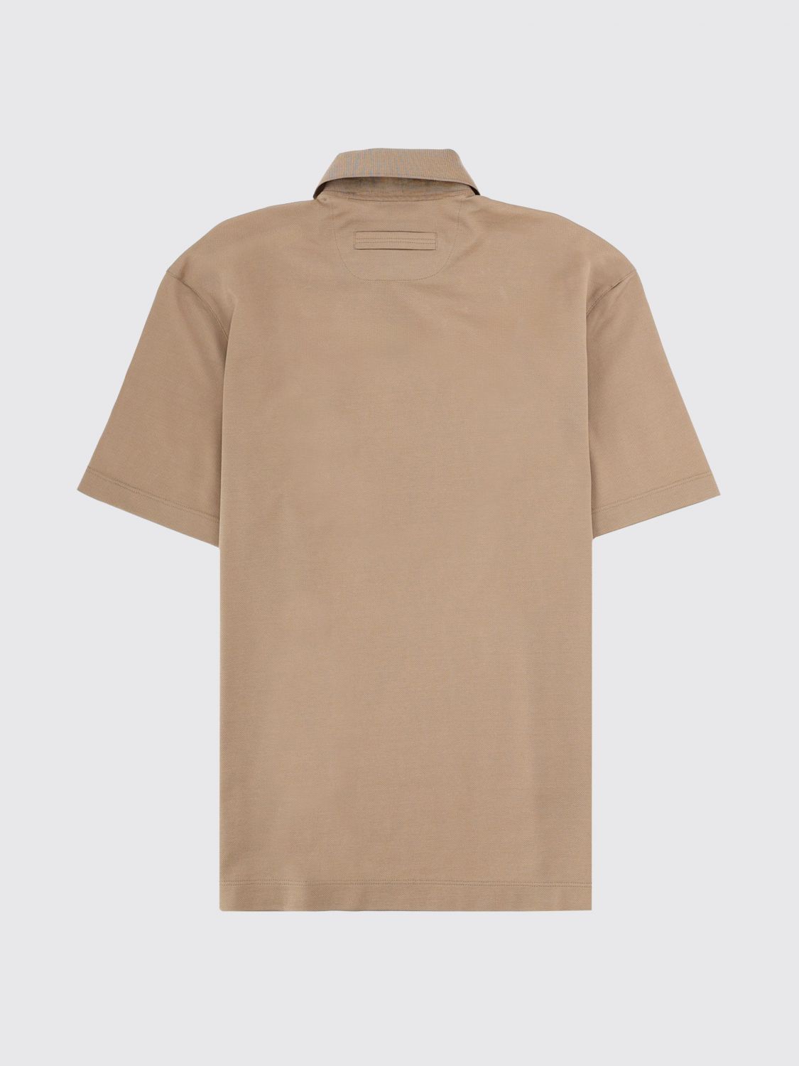 Zegna Polo Shirt Men Beige ZEGNA