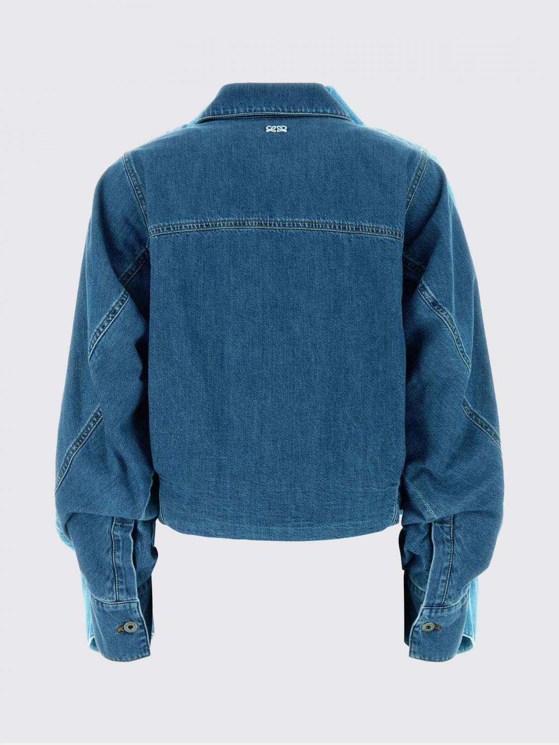 Loewe Jacket Woman Gnawed Blue LOEWE