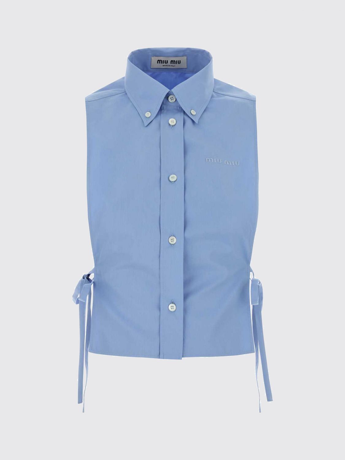 Miu Miu Shirt Woman Sky Blue MIU MIU
