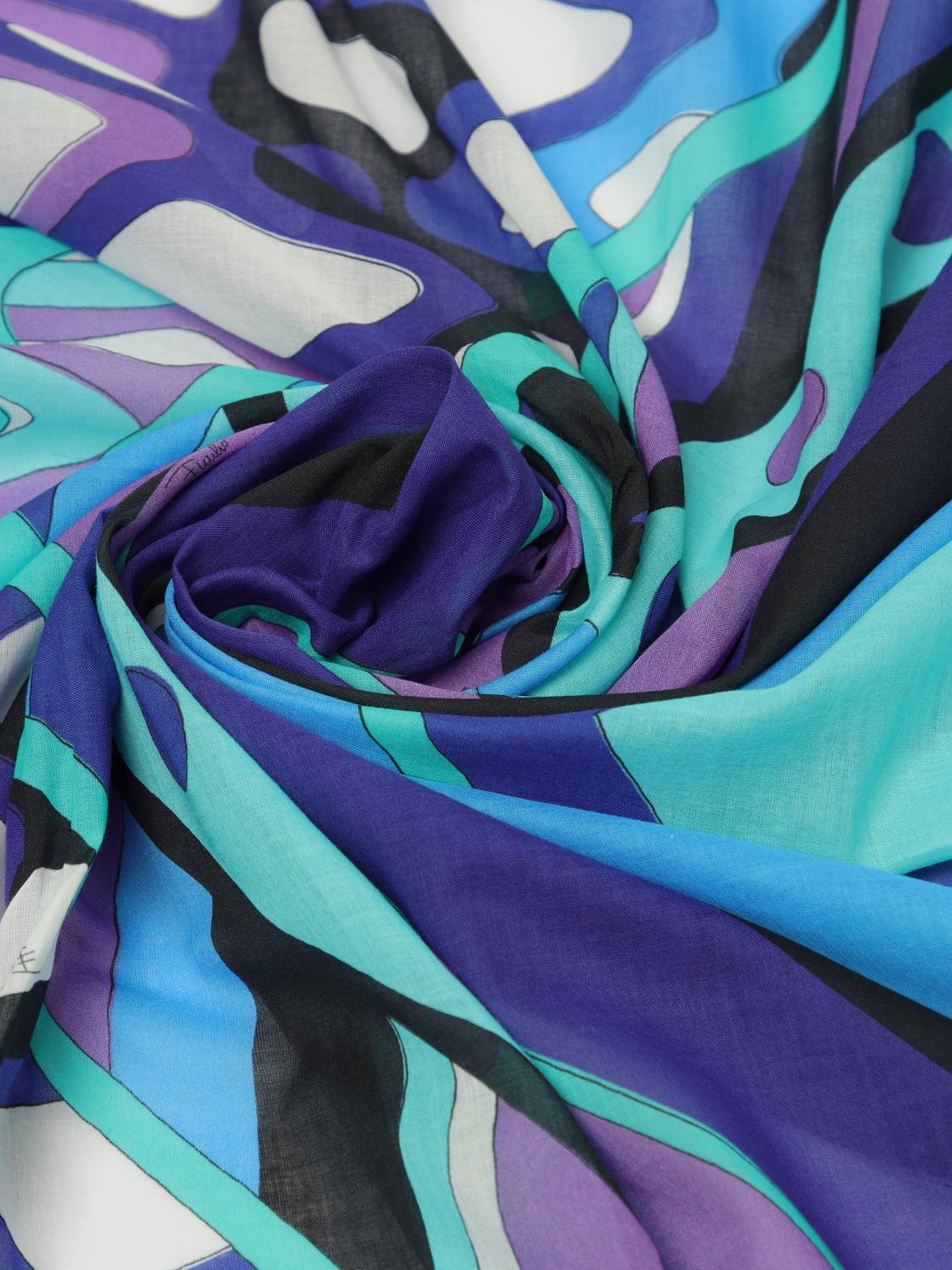 Pucci Neck Scarf Woman Turquoise PUCCI