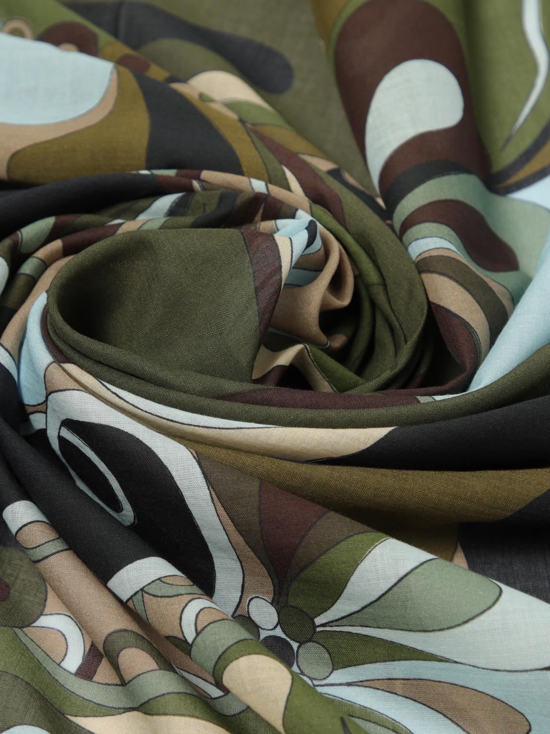 Pucci Neck Scarf Woman Kaki PUCCI