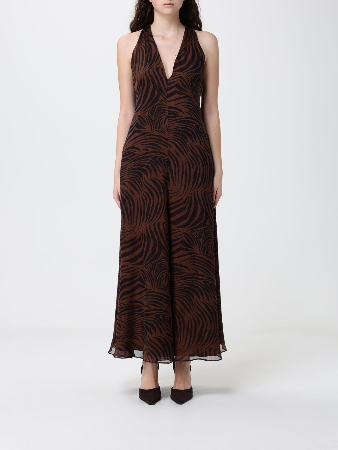 Max Mara Studio Dress Woman Brown MAX MARA STUDIO
