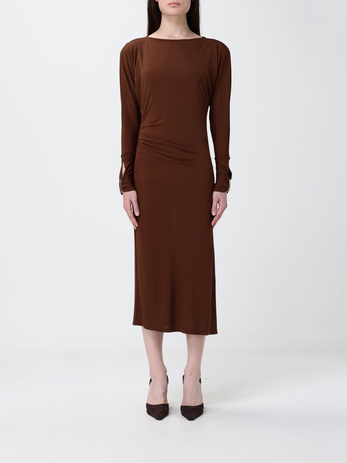 Max Mara Studio Dress Woman Mud MAX MARA STUDIO