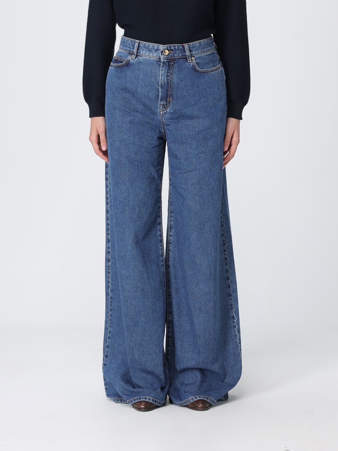 Max Mara Studio Jeans Woman Blue MAX MARA STUDIO