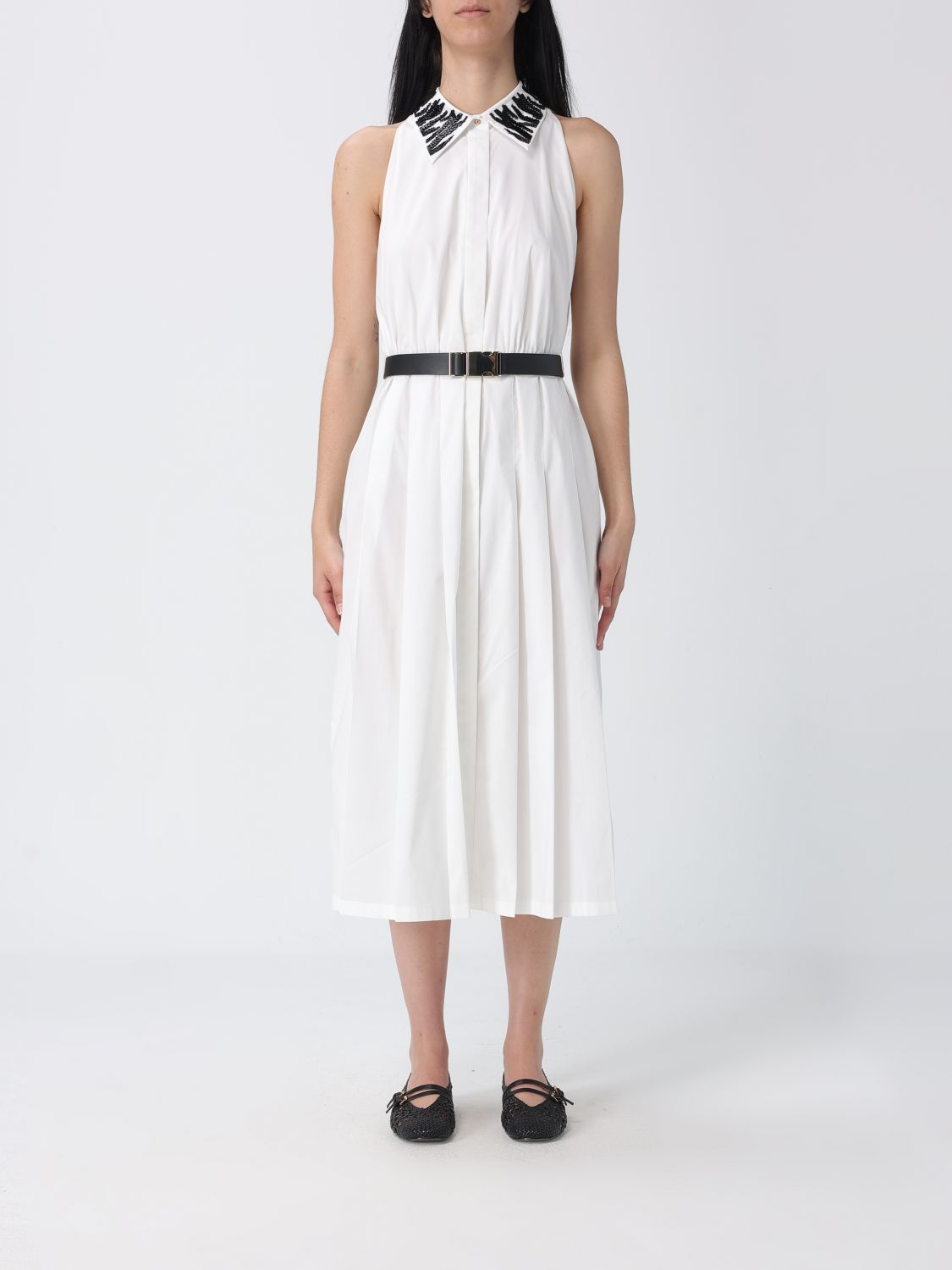 Max Mara Studio Dress Woman White MAX MARA STUDIO