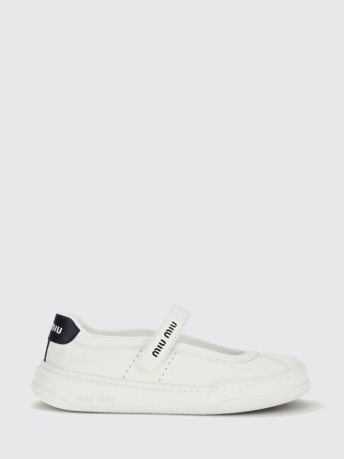 Miu Miu Ballet Flat Woman White MIU MIU