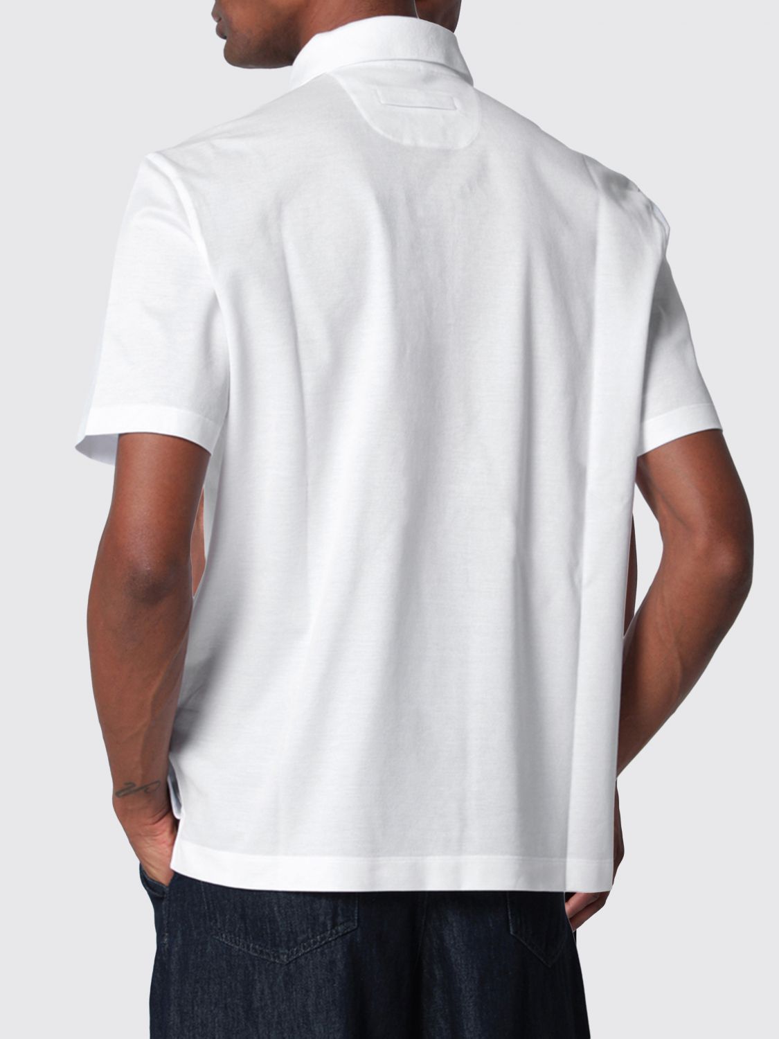 Zegna Polo Shirt Men White ZEGNA
