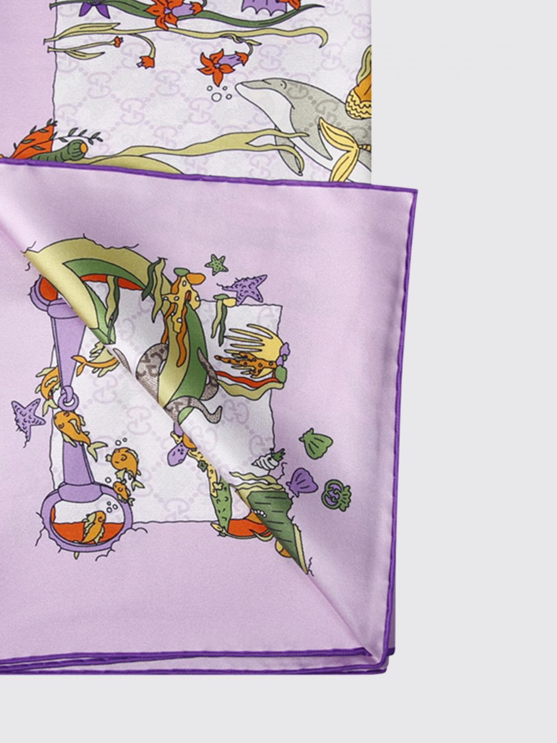 Gucci Neck Scarf Woman Violet GUCCI