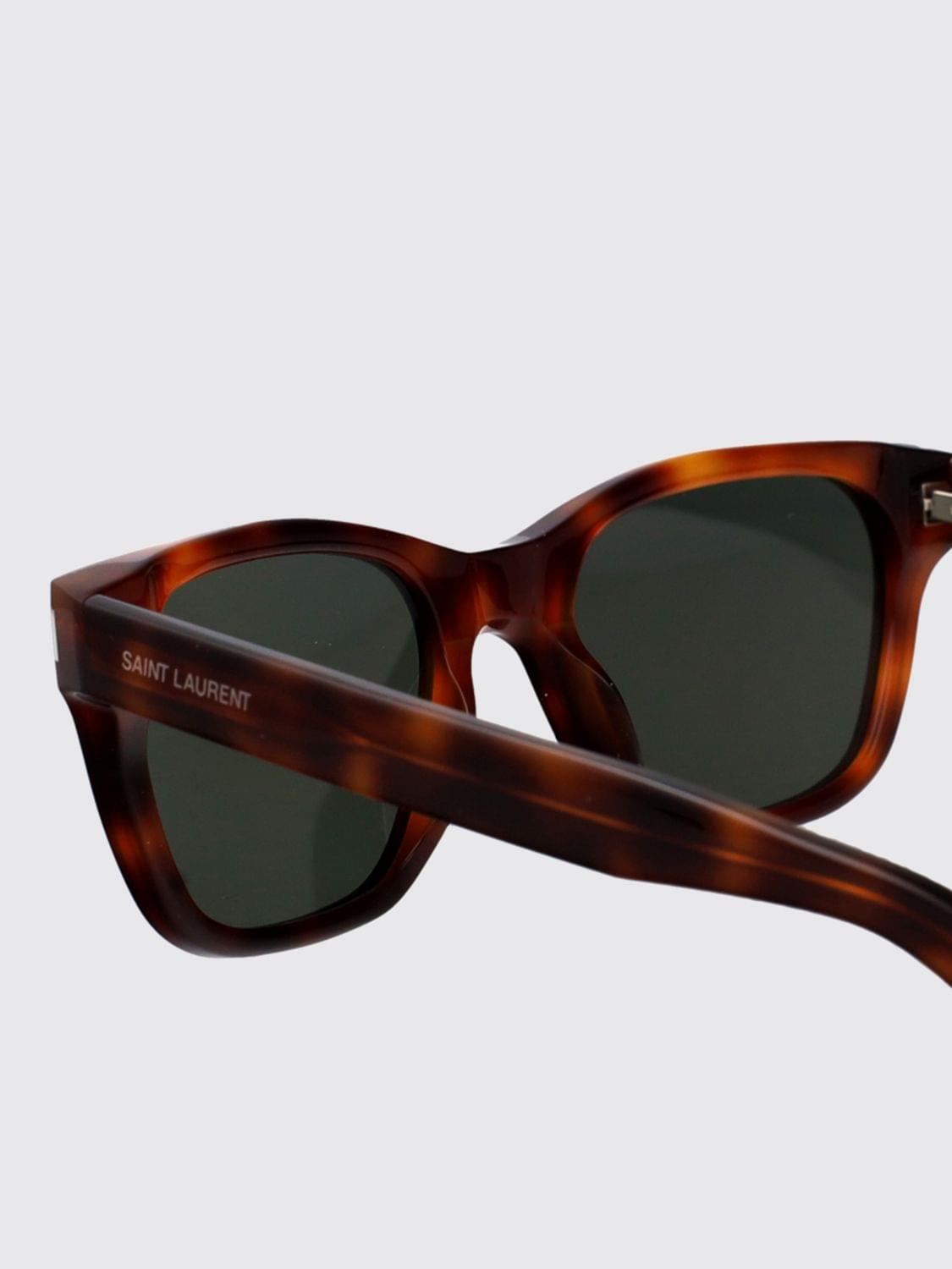 Saint Laurent Men Saint Laurent Men Saint Laurent Cat-Eye Square Sunglasses In Recycled Acetate SAINT LAURENT