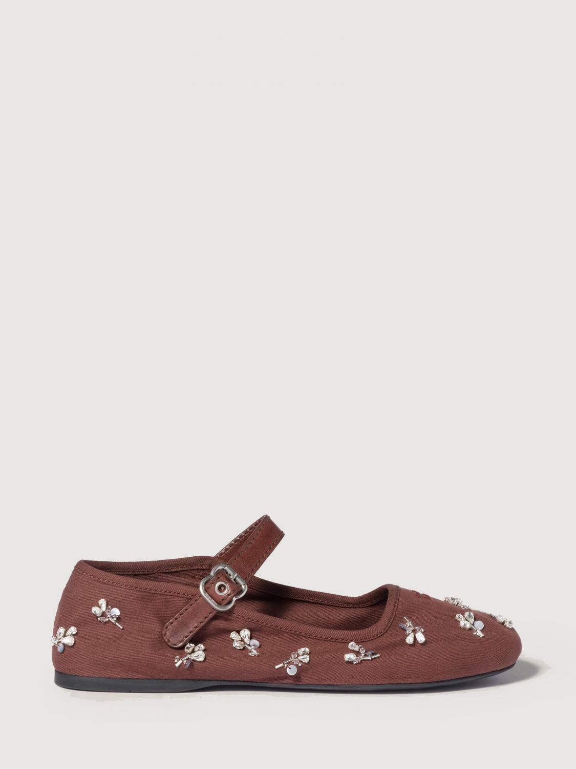 Miu Miu Ballet Flat Woman Brown MIU MIU