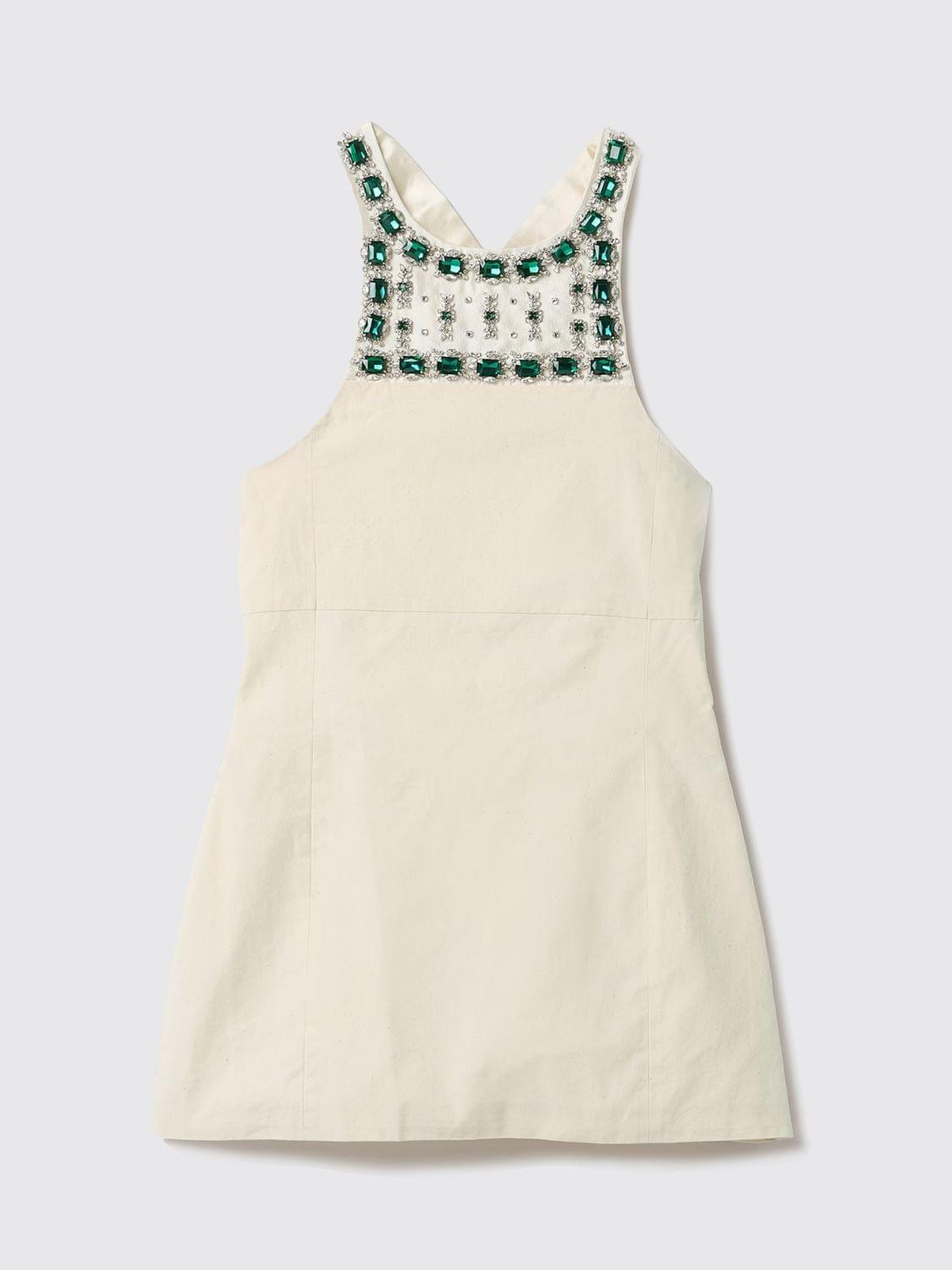 Miu Miu Dress Woman Ecru MIU MIU