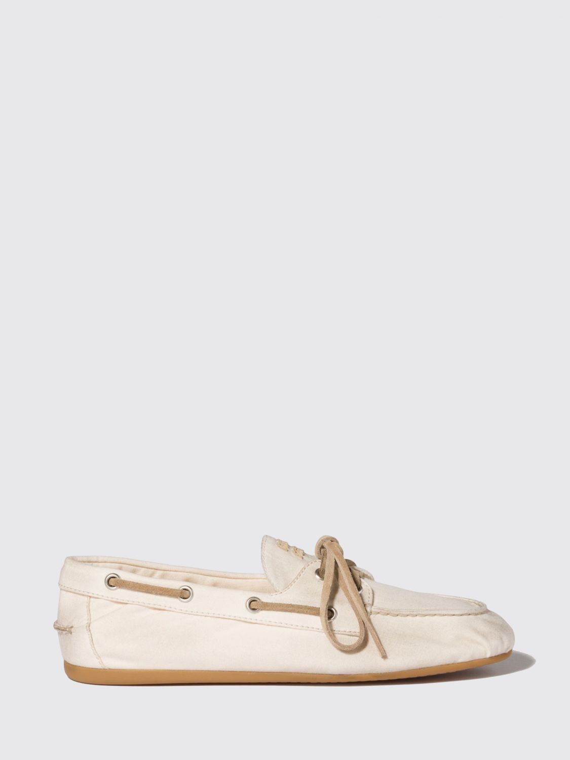 Miu Miu Loafer Woman Ecru MIU MIU