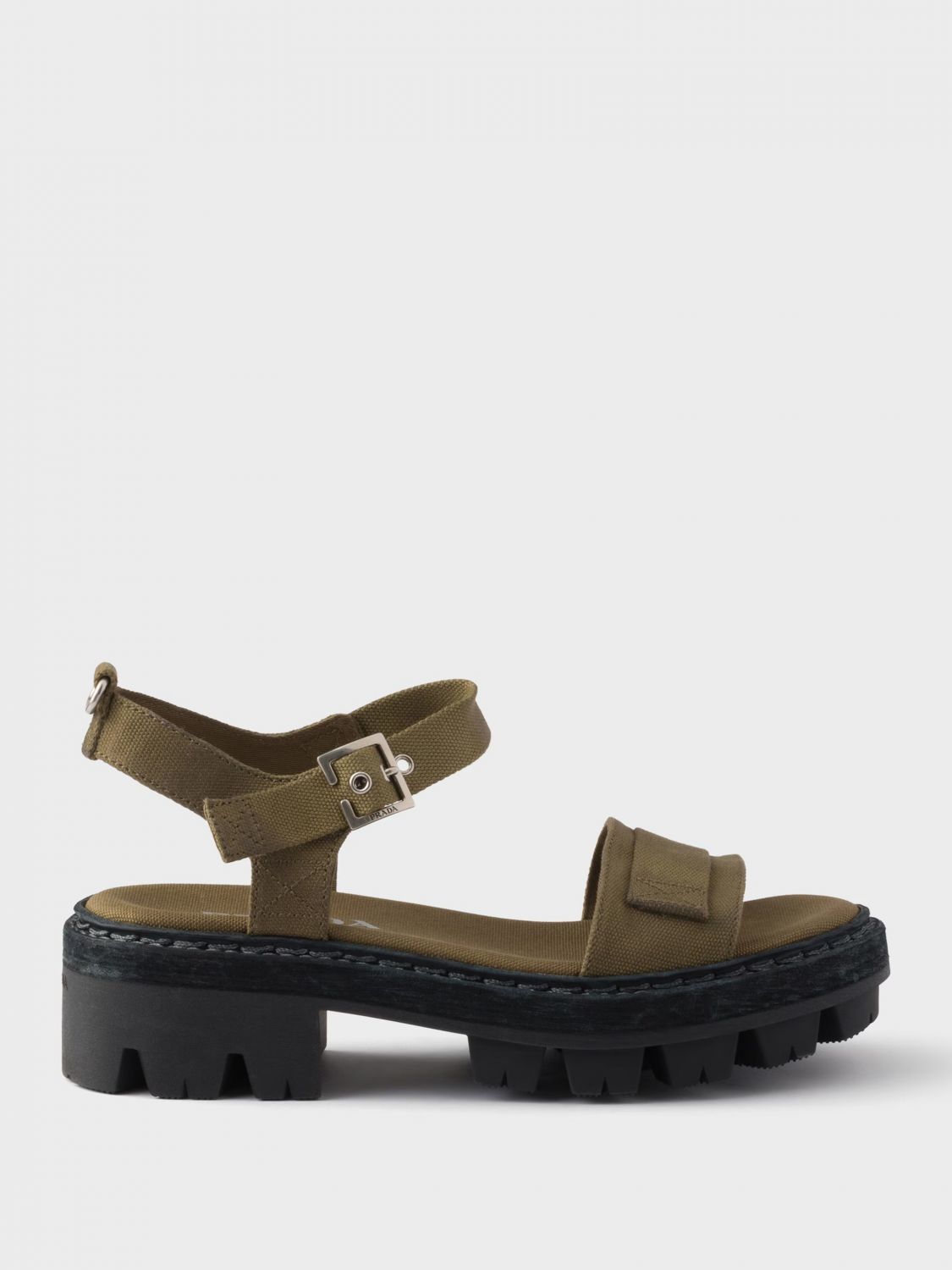 Prada Heeled Sandal Woman Military PRADA