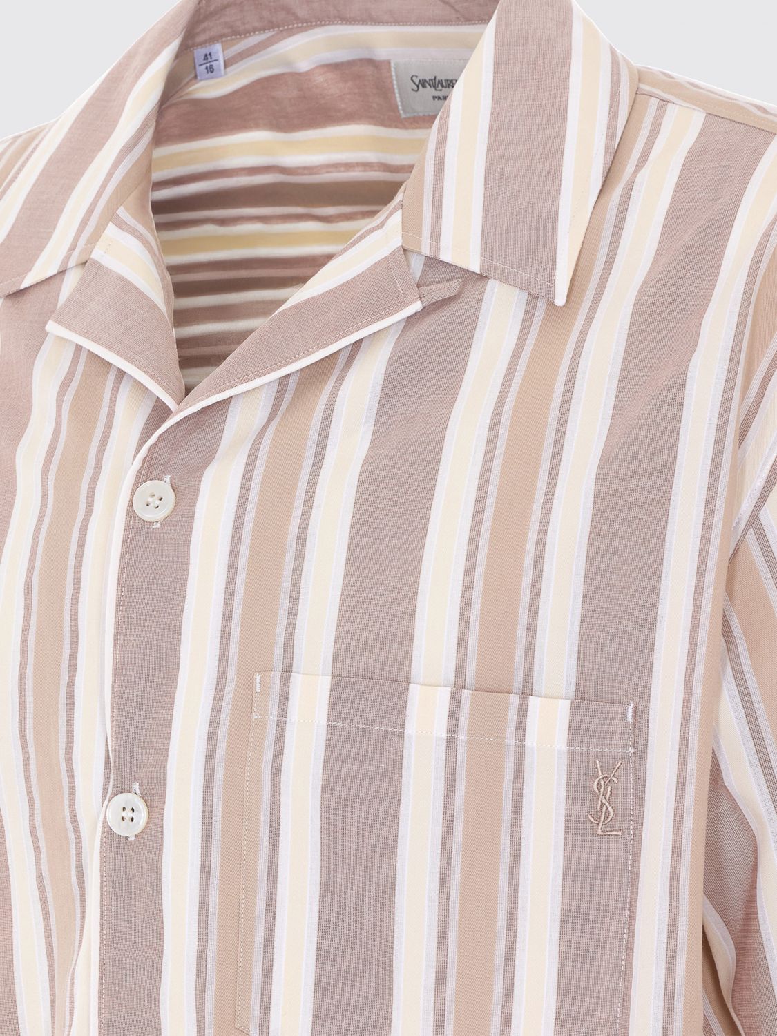 Saint Laurent Shirt Men Pearl SAINT LAURENT