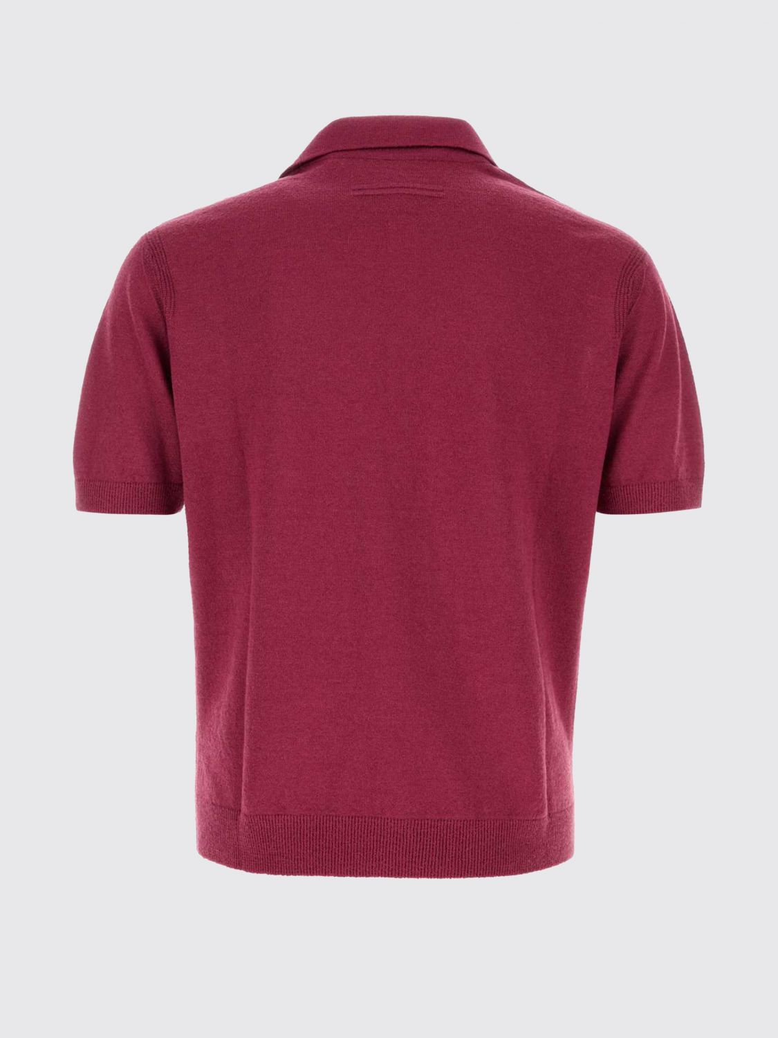 Zegna Polo Shirt Men Crimson ZEGNA