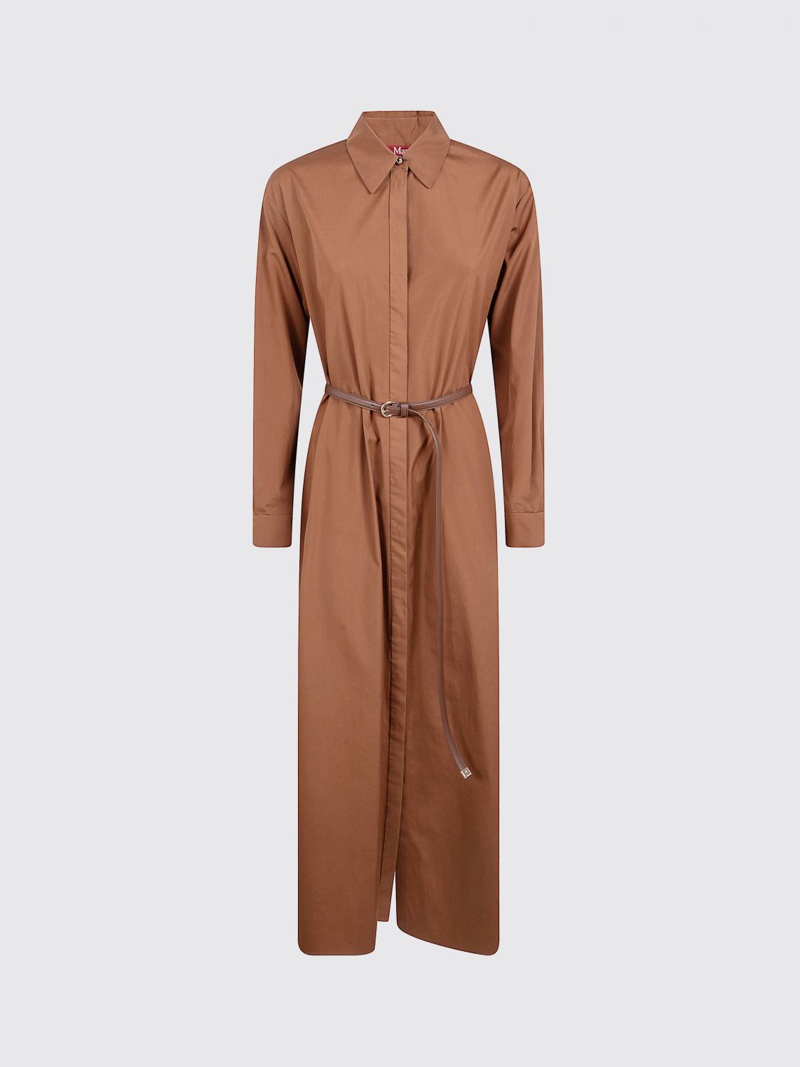 Max Mara Studio Dress Woman Brown MAX MARA STUDIO