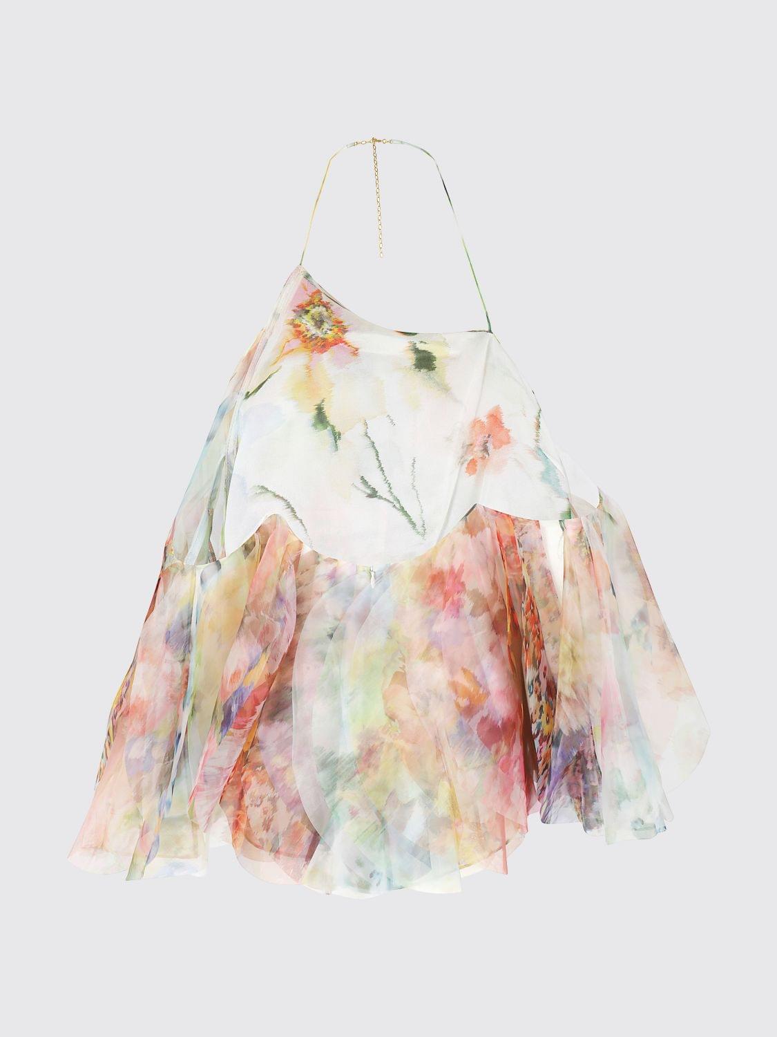 Zimmermann Women Luna Fanned Multicolor Top ZIMMERMANN