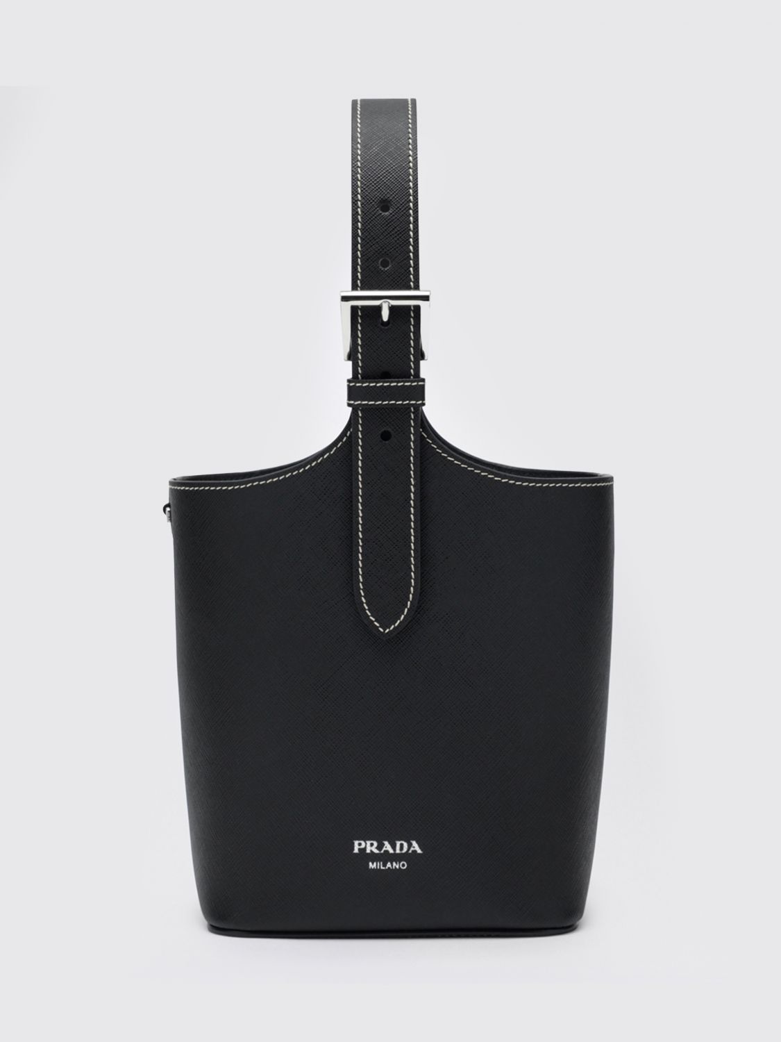 Prada Women Prada Women Saffiano Leather Bucket Bag Prada PRADA
