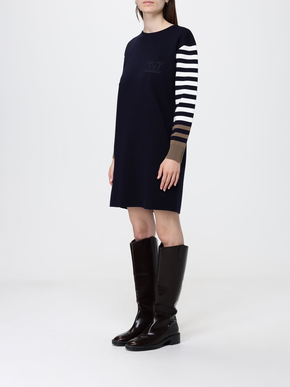 Max Mara Dress Woman Blue MAX MARA