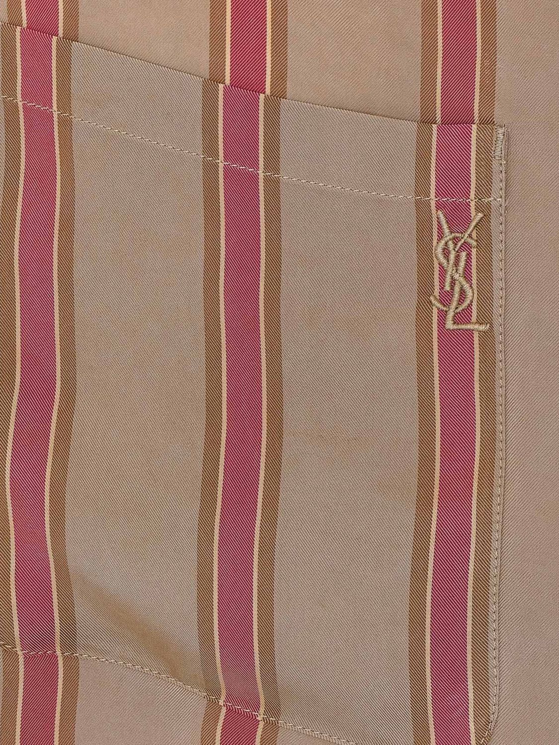 Saint Laurent Shirt Men Beige SAINT LAURENT